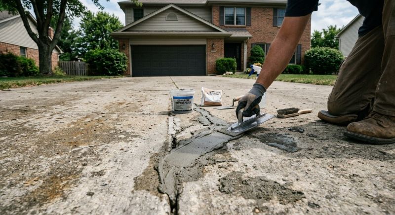 Cement Driveway Repair in West Des Moines, IA