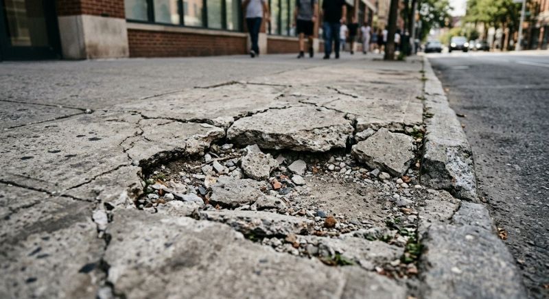 Concrete Sidewalk Repair in West Des Moines, IA
