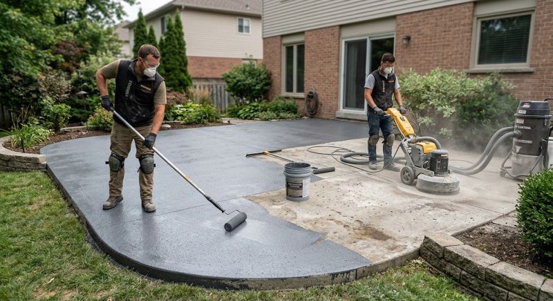 Backyard Concrete Resurfacing Service