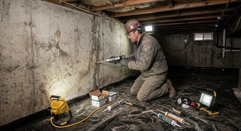 Basement Crack Repair in Sarasota, FL
