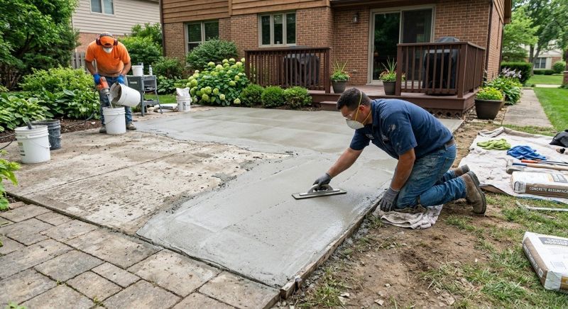 Backyard Concrete Resurfacing Service